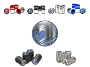 Tyre Valve Caps Motorcycle Racing Design